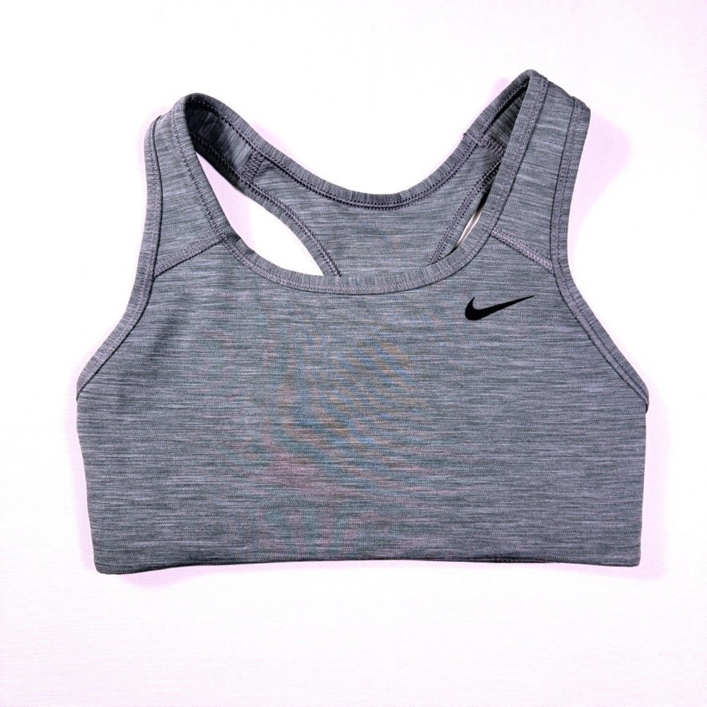 Nike Dri Fit Sports Bra Gray Racerback XS Medium Support